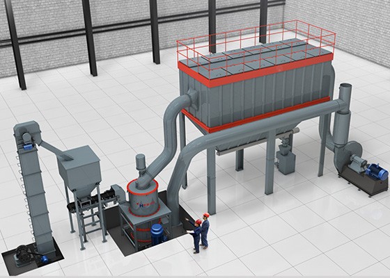 HCH1395超細環輥磨碳酸鈣礦粉生產工藝